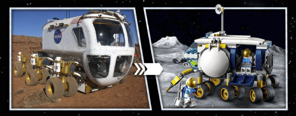LEGO City 60348 Lunar Roving Vehicle Concept Comparison