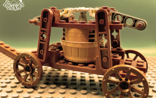 Brickies LEGO 17th Century Fire Engine Build