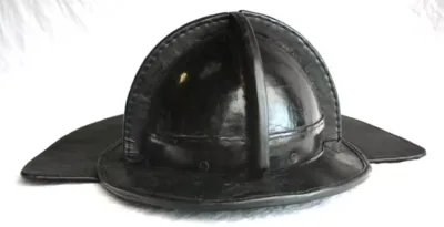 Leather Fire Helmet Replica used in Great Fire of London