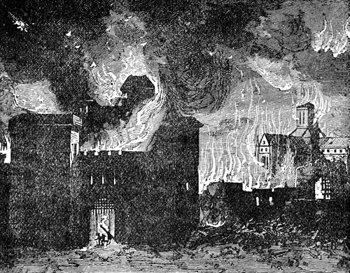 A sketch of The Great Fire of London 1666